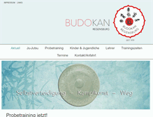 Tablet Screenshot of budokan-regensburg.de